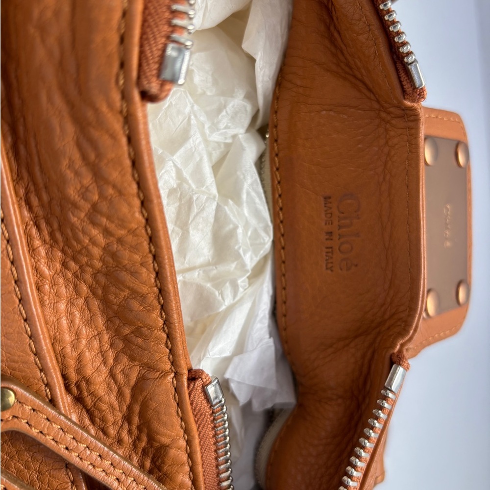 Chloe Paddington Satchel in Tan Leather Satchel with Gold Accents - Re-released - Picture 11 of 15